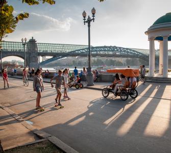 Wo kann man in Moskau Fahrrad fahren?